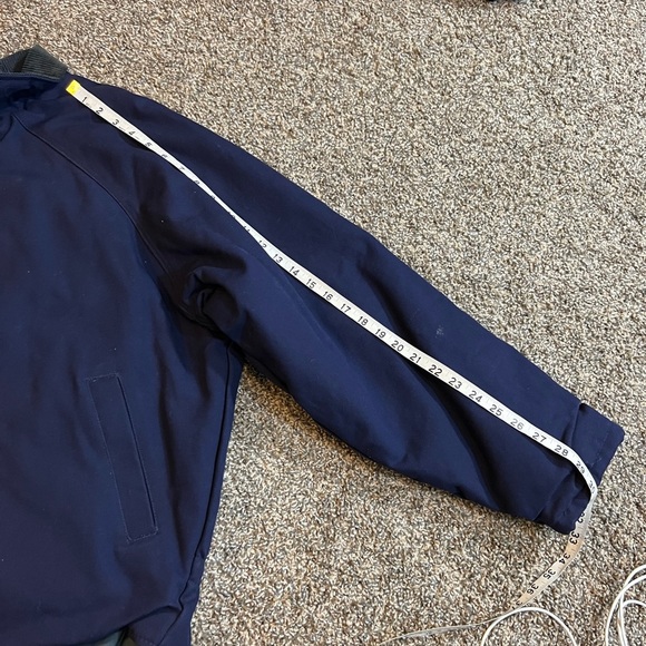 Walls Coat Navy Work utility Vintage Blue Insulated Waist Length Coat Si… - Picture 10 of 12